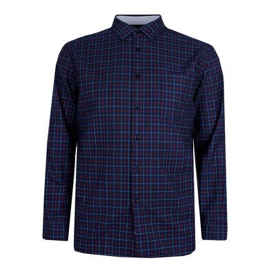 GAZMAN OXFORD CHECK L/S SHIRT-new arrivals-KINGSIZE BIG & TALL