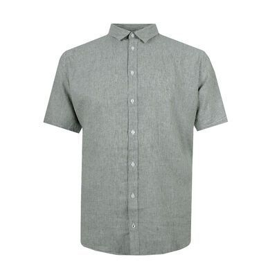 NORTH LATITUDE STRIPED LINEN S/S SHIRT-new arrivals-KINGSIZE BIG & TALL