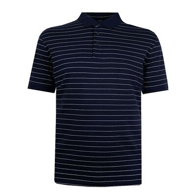 GAZMAN SINGLE WHITE STRIPE POLO-new arrivals-KINGSIZE BIG & TALL