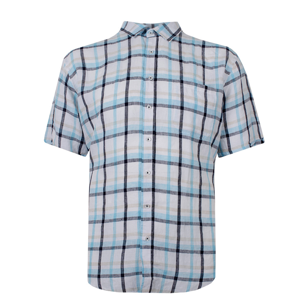 BACKBAY 223 CHECK LINEN S/S SHIRT