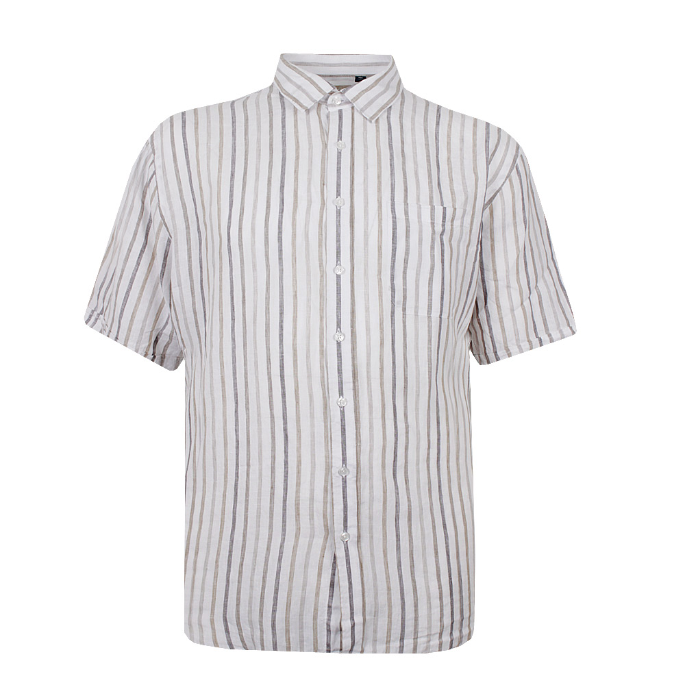 BACKBAY 228 STRIPE LINEN S/S SHIRT