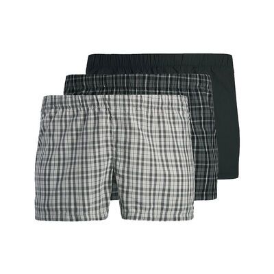 JACK & JONES 3PACK CHECK WOVEN BOXERS-new arrivals-KINGSIZE BIG & TALL