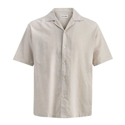 JACK & JONES BREEZE LINEN S/S SHIRT-new arrivals-KINGSIZE BIG & TALL