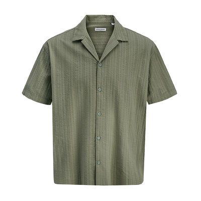 JACK & JONES SEERSUCKER S/S SHIRT -new arrivals-KINGSIZE BIG & TALL