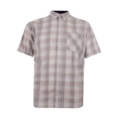 KAM 382 CHECK S/S SHIRT-new arrivals-KINGSIZE BIG & TALL
