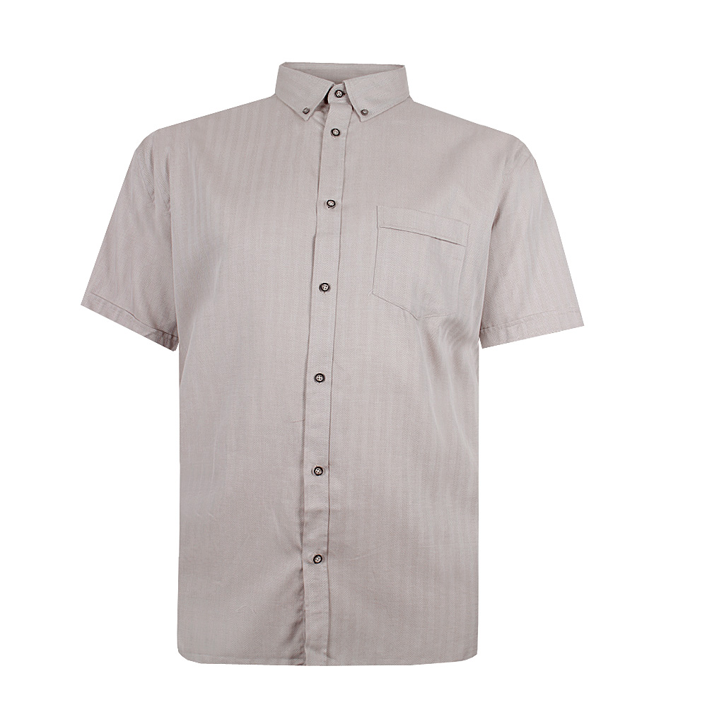 KAM 384 HERRINGBONE S/S SHIRT