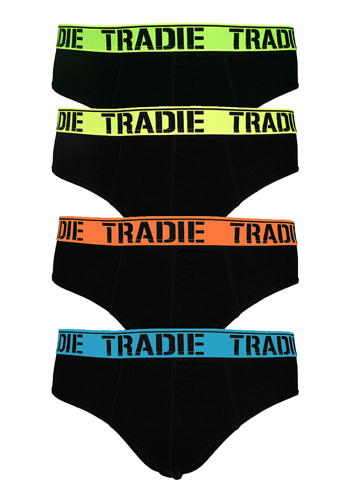 TRADIE 4 PACK HIPSTER BRIEF 