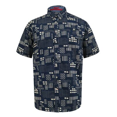DUKE RICK GEOMETRIC S/S SHIRT-new arrivals-KINGSIZE BIG & TALL