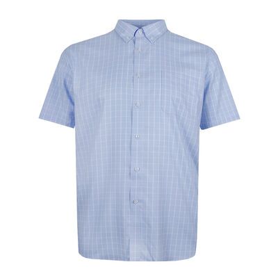 GAZMAN THIN CHECK S/S SHIRT-new arrivals-KINGSIZE BIG & TALL