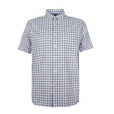 GAZMAN OCFORD CHECK S/S SHIRT-new arrivals-KINGSIZE BIG & TALL