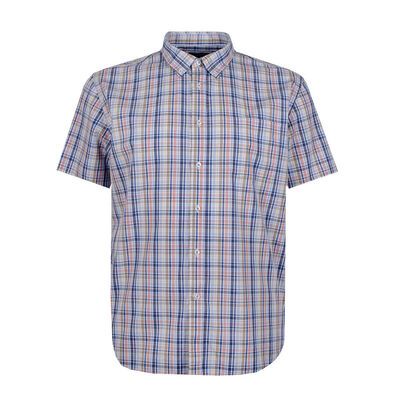 GAZMAN 014 MULTI CHECK S/S SHIRT-new arrivals-KINGSIZE BIG & TALL