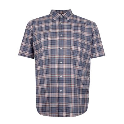 GAZMAN 013 MULTI CHECK S/S SHIRT-new arrivals-KINGSIZE BIG & TALL