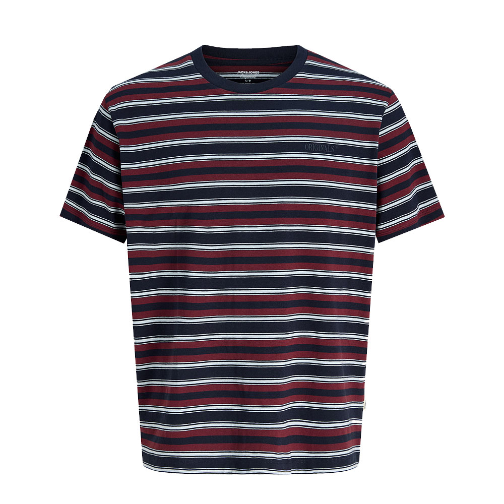 JACK & JONES RED STRIPE T-SHIRT