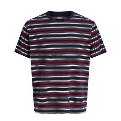 JACK & JONES RED STRIPE T-SHIRT-new arrivals-KINGSIZE BIG & TALL