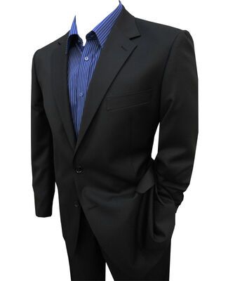 REMBRANDT AZ14 CLASSIC BLACK COAT-suits-KINGSIZE BIG & TALL