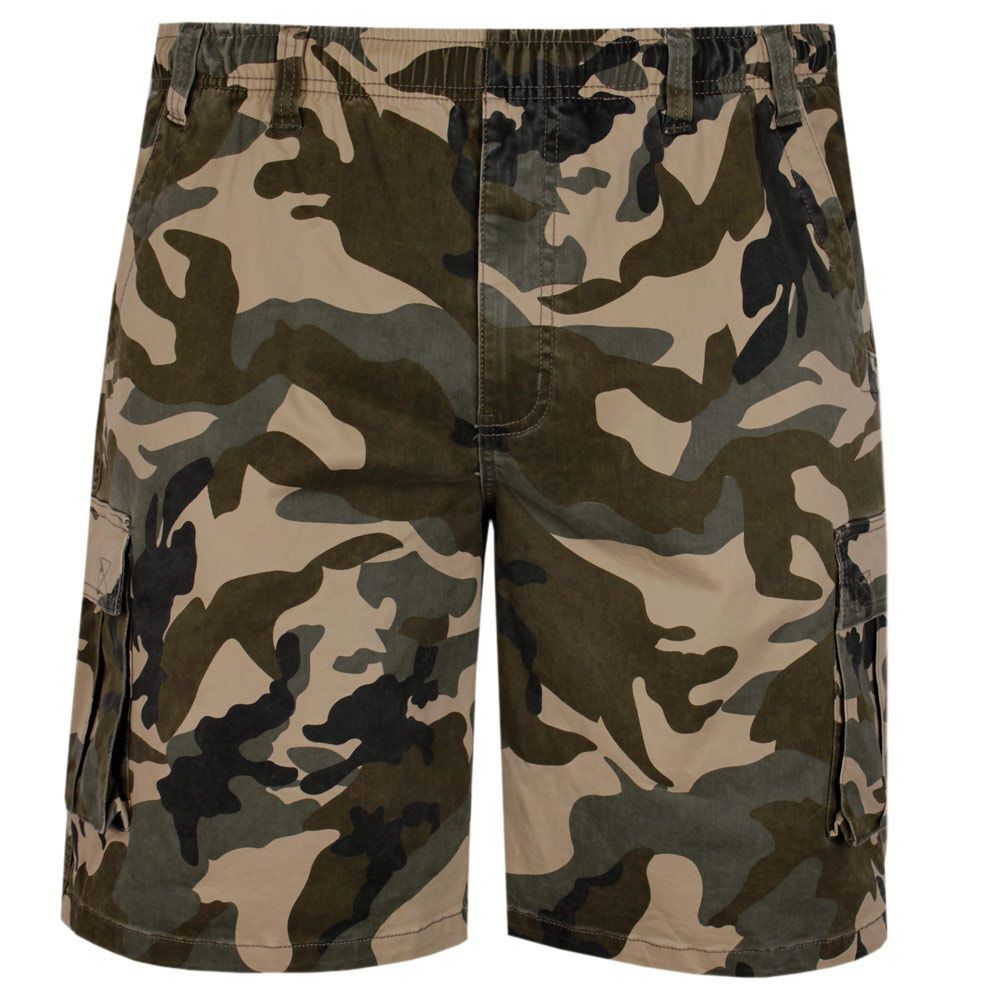 BRONCO E/W CAMO CARGO SHORTS BRONCO BSR LARGE SIZE